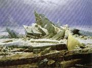 Caspar David Friedrich Shipwreck or Sea of Ice Sweden oil painting artist